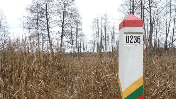 Пограничный столб белорусской границы - Sputnik Литва