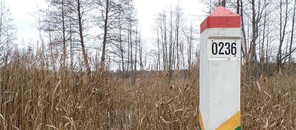 Пограничный столб белорусской границы - Sputnik Литва