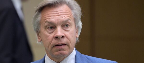 Rusijos Federacijos tarybos narys Aleksejus Puškovas Rusijos Federacijos tarybos narys Aleksejus Puškovas - Sputnik Lietuva