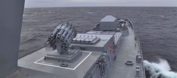 Пуски крылатых ракет Калибр подлодкой Колпинов Черном море - Sputnik Литва