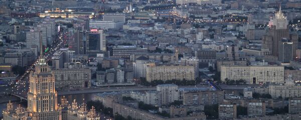 Вид на Москву со смотровой площадки Башни Федерация-Восток делового комплекса Москва-Сити. Вид на Москву со смотровой площадки Башни Федерация-Восток делового комплекса Москва-Сити. - Sputnik Lietuva