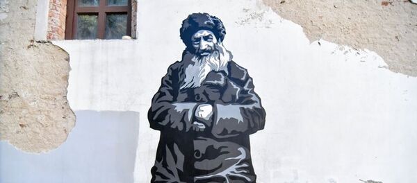 Рисунок в рамках арт-проекта Sienos prisimena (Walls that remember – Стены, которые помнят) в Вильнюсе Рисунок в рамках арт-проекта Sienos prisimena (Walls that remember – Стены, которые помнят) в Вильнюсе - Sputnik Литва