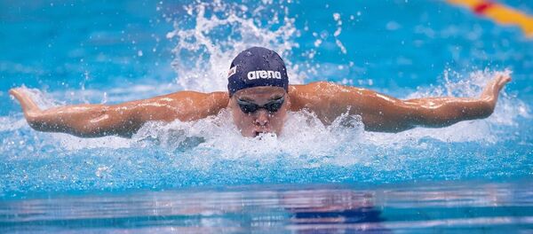 Литовский пловец Данас Рапшис в Берлине - Sputnik Литва