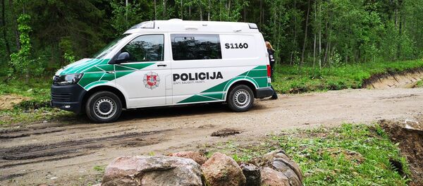Автомобиль литовской полиции, архивное фото - Sputnik Литва
