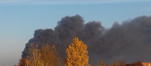 Пожар в Алитусе, 16 октября 2019 года - Sputnik Литва