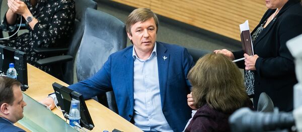 Лидер Союза крестьян и зеленых Литвы Рамунас Карбаускис, архивное фото - Sputnik Литва