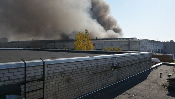 Военные участвуют в тушении пожара в Алитусе - Sputnik Lietuva