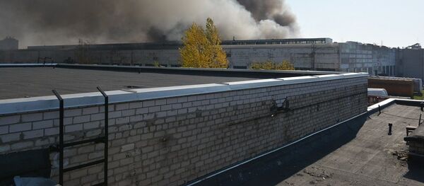 Военные участвуют в тушении пожара в Алитусе - Sputnik Литва