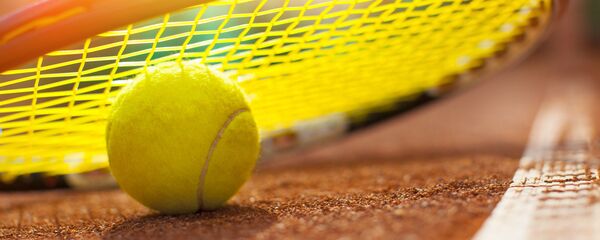 Теннисный мячик и ракетка, архивное фото - Sputnik Литва