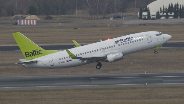 Боинг 737 авиакомпании AirBaltic - Sputnik Литва