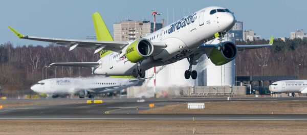 Аэробус А220-300 авиакомпании Air Baltic, архивное фото Аэробус А220-300 авиакомпании Air Baltic, архивное фото - Sputnik Lietuva