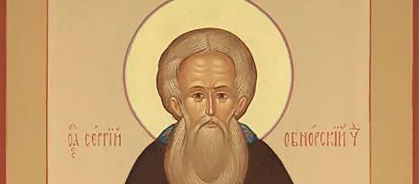 Икона Сергий Нуромский, архивное фото - Sputnik Литва