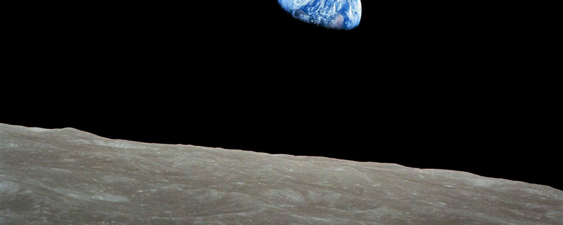 Вид на Землю с поверхности Луны, архивное фото - Sputnik Lietuva, 1920, 07.08.2020