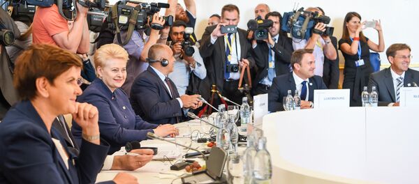 Даля Грибаускайте на саммите в Братиславе Даля Грибаускайте на саммите в Братиславе - Sputnik Литва