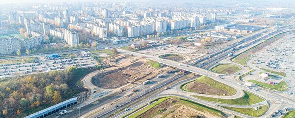 Развязка на трассе А1 Вильнюс-Каунас-Клайпеда Развязка на трассе А1 Вильнюс-Каунас-Клайпеда - Sputnik Lietuva