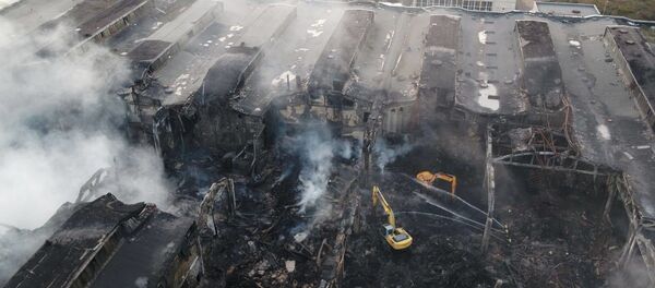 Тушение пожара в Алитусе - Sputnik Литва