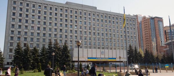 Здание Центральной избирательной комиссии Украины в Киеве Здание Центральной избирательной комиссии Украины в Киеве - Sputnik Lietuva