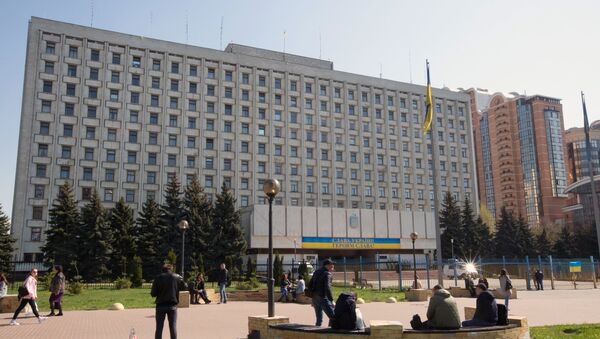 Здание Центральной избирательной комиссии Украины в Киеве - Sputnik Lietuva
