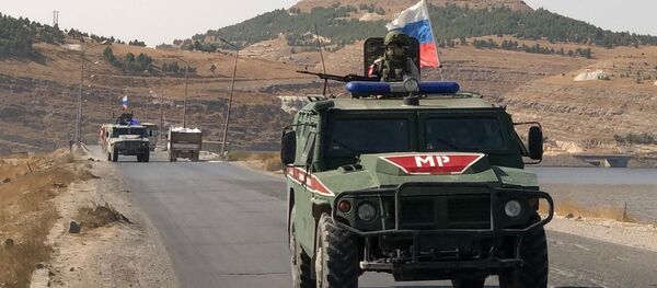 Rusijos karo policija Sirijoje Rusijos karo policija Sirijoje - Sputnik Lietuva