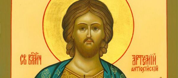 Икона Великомученик Артемий Антиохийский, архивное фото - Sputnik Литва