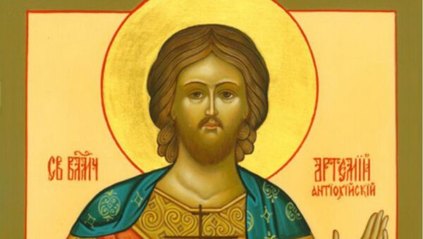 Икона Великомученик Артемий Антиохийский, архивное фото - Sputnik Литва