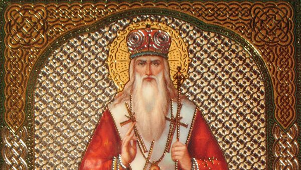 Икона Святитель Афанасий, патриарх Цареградский, архивное фото - Sputnik Литва