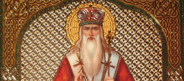 Икона Святитель Афанасий, патриарх Цареградский, архивное фото - Sputnik Литва