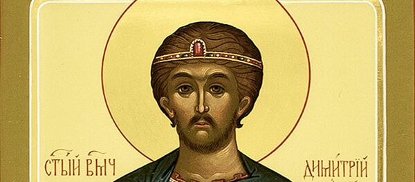 Икона Димитрий Солунский, архивное фото - Sputnik Литва