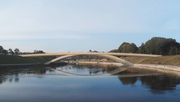 Проект-победитель пешеходного моста в Вильнюсе - Sputnik Литва