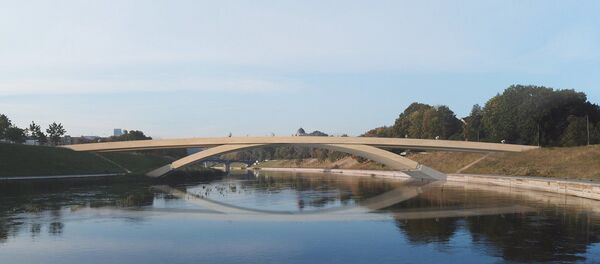 Проект-победитель пешеходного моста в Вильнюсе - Sputnik Литва