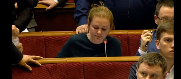 Ukrainos Rados deputatė apsiverkė posėdyje - Sputnik Lietuva