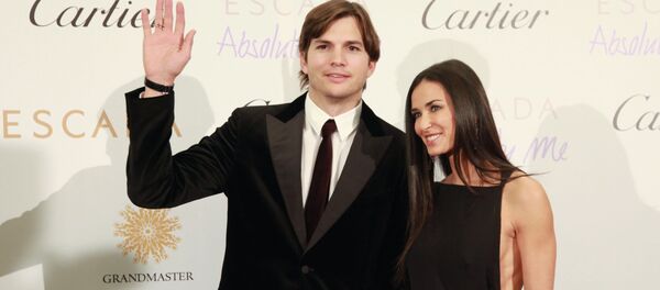 Aktoriai Demi Moor ir Eštonas Katčeris Aktoriai Demi Moor ir Eštonas Katčeris - Sputnik Lietuva