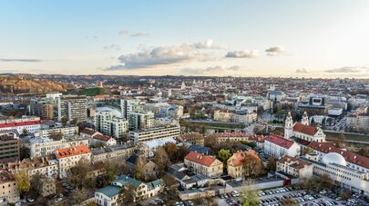 Панорама Вильнюса, архивное фото