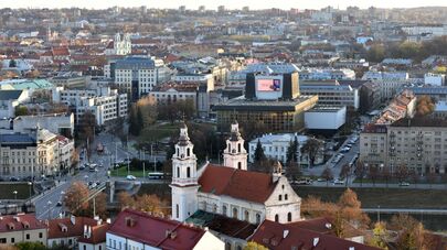 Панорама Вильнюса, архивное фото