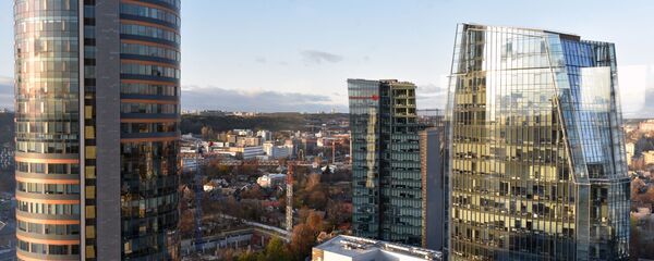 Высотные здания в Вильнюсе, деловой квартал, архивное фото - Sputnik Литва