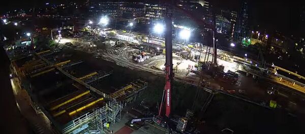 Amsterdame per tris dienas buvo pastatyta geležinkelio stotis Amsterdame per tris dienas buvo pastatyta geležinkelio stotis - Sputnik Lietuva