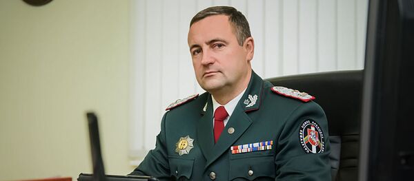 Новый руководитель Главного полицейского комиссариата Литвы Ренатас Пожела, 6 ноября 2019 года Новый руководитель Главного полицейского комиссариата Литвы Ренатас Пожела, 6 ноября 2019 года - Sputnik Lietuva