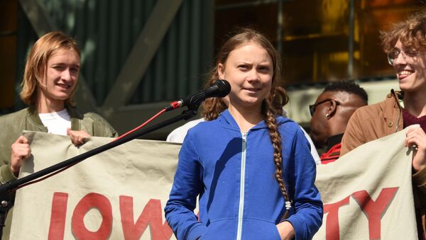 Ekologijos aktyvistė Greta Thunberg  - Sputnik Lietuva
