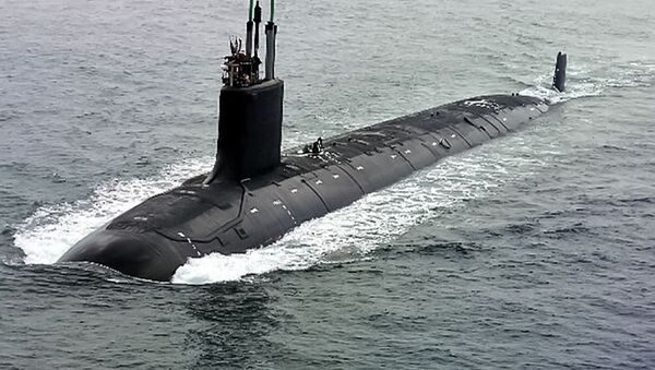 Первая подводная лодка США класса Вирджиния USS Virginia (SSN-774), архивное фото - Sputnik Литва