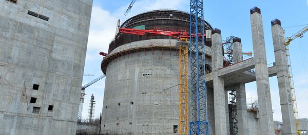 Строительство Белорусской АЭС, архивное фото - Sputnik Литва