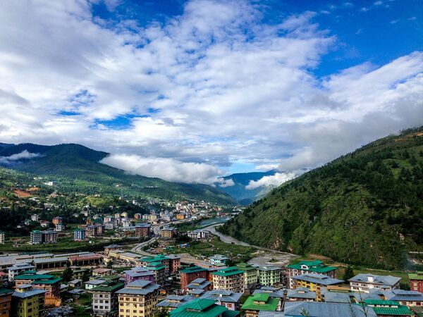 Вид на деревню в Бутане - Sputnik Литва