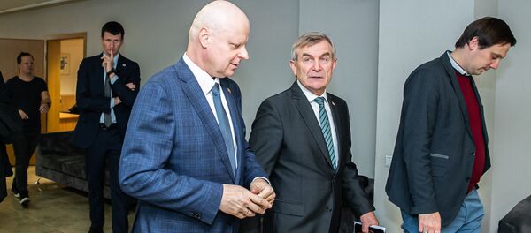 Премьер-министр Литвы Саулюс Сквернялис и спикер Сейма Викторас Пранцкетис, архивное фото - Sputnik Литва