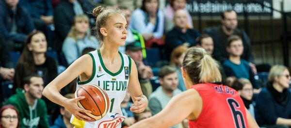 Женский баскетбол. Литва - Албания, квалификационный этам ЧЕ-2021, 14 ноября 2019 - Sputnik Литва