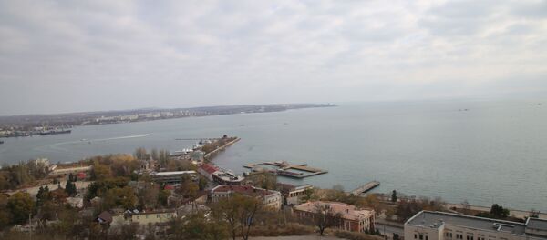 Буксировка задержанных украинских катеров и буксира из порта Керчи - Sputnik Литва