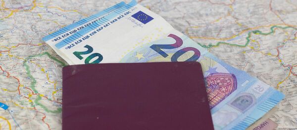 Паспорт и деньги, архивное фото - Sputnik Литва