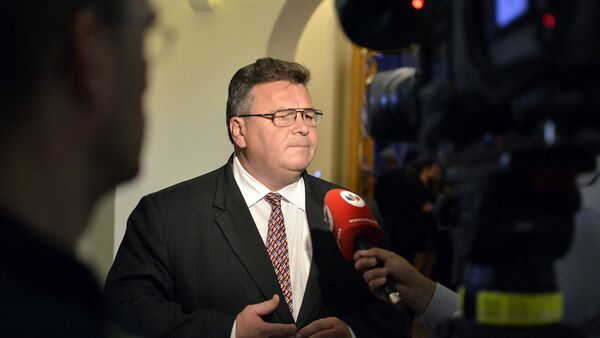 Министр иностранных дел Литвы Линас Линкявичюс - Sputnik Lietuva
