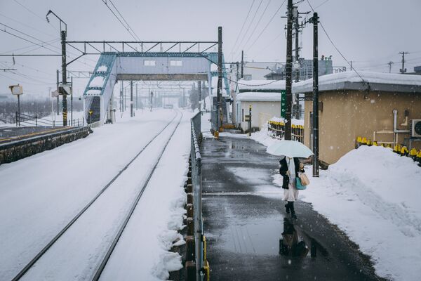 Станция Ishikawa в регионе Тохоку, Япония  - Sputnik Lietuva