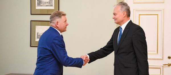 Президент Литвы Гитанас Науседа встретился главой минтранса Ярославом Наркевичем, архивное фото - Sputnik Литва