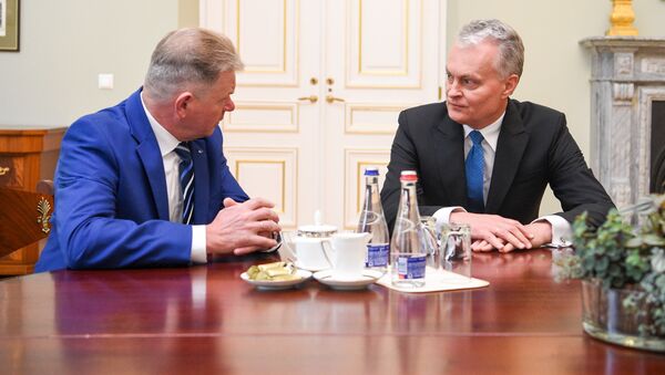 Президент Литвы Гитанас Науседа встретился главой минтранса Ярославом Наркевичем, архивное фото - Sputnik Литва