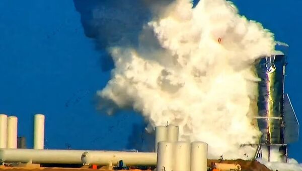 Взрыв опытной ракеты SpaceX - Sputnik Литва